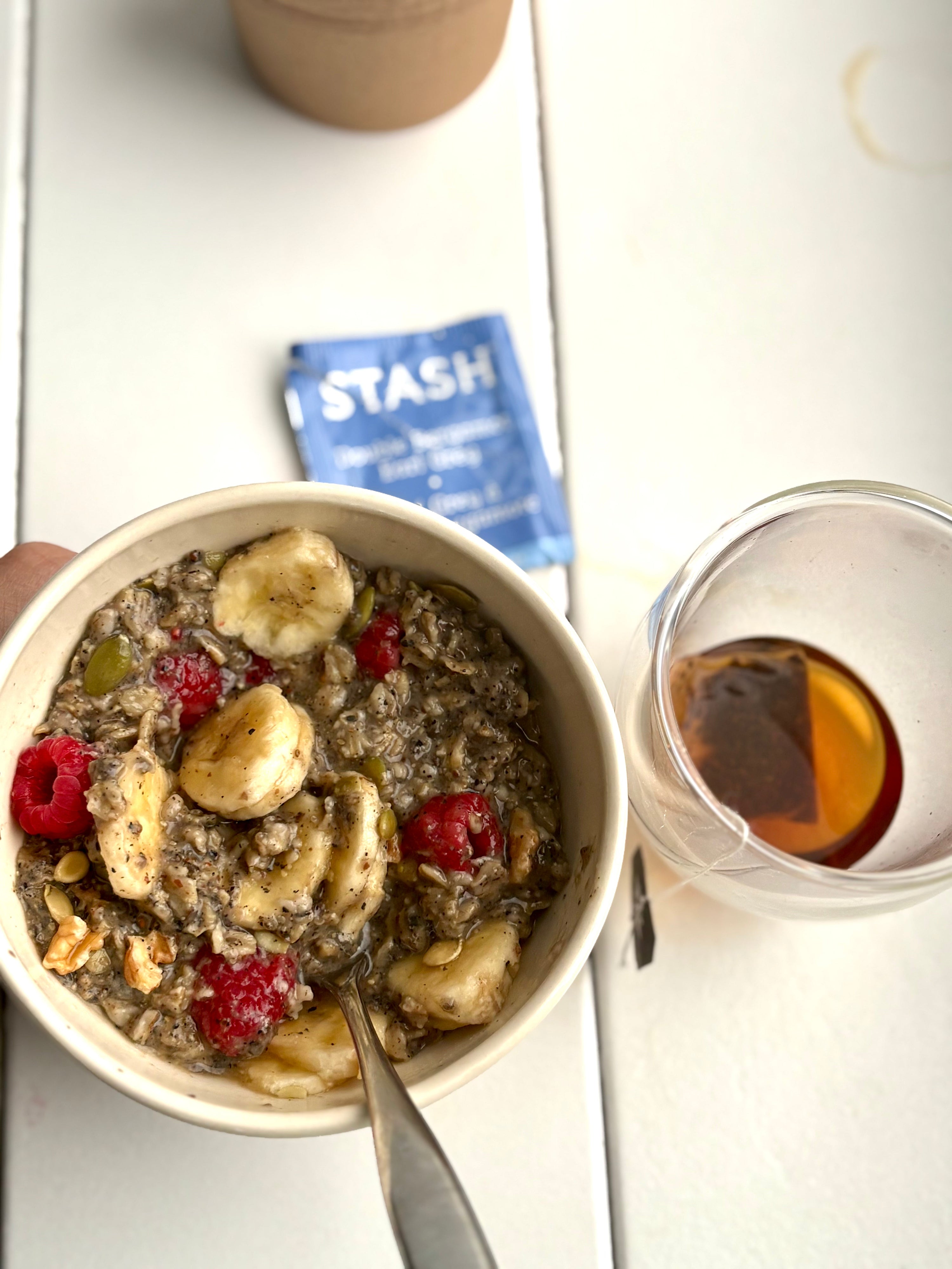Self Care is Putting a Tea Bag in Oats