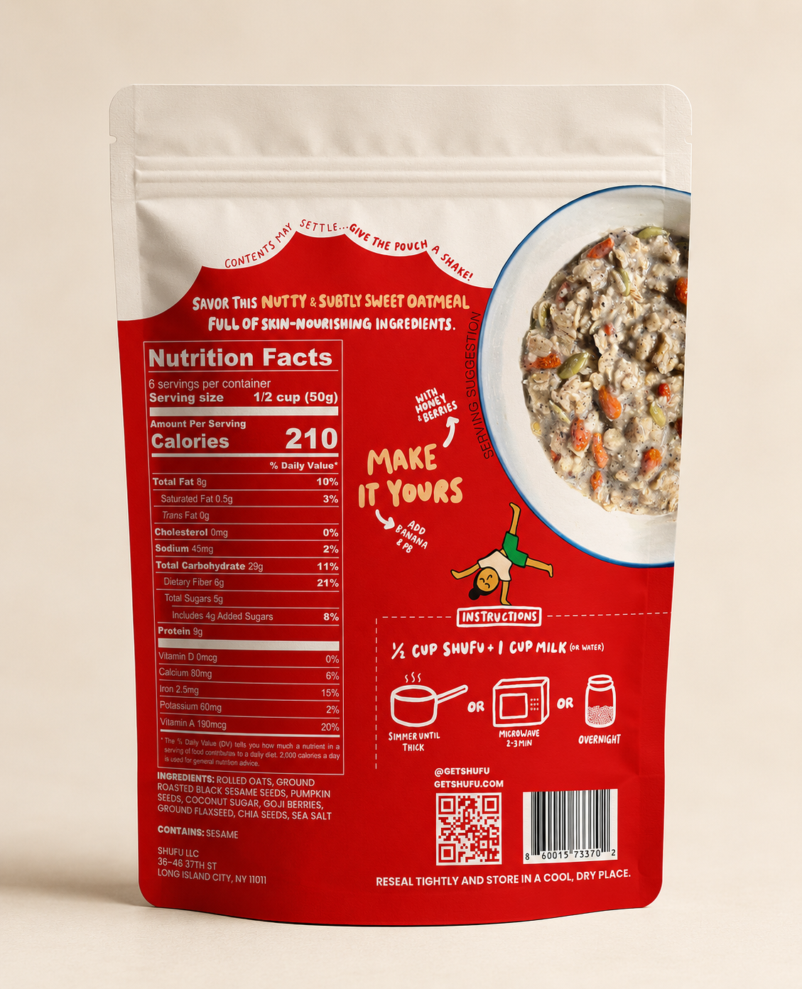Shufu Functional Oatmeal